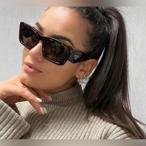 Prada Brown Tortoise Sunglasses - Picture 3 of 17